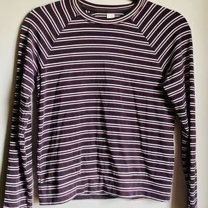 Athleta Girl Long Sleeve Striped Top-Brand New Without Tags-Size 12